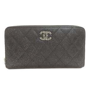 CHANEL Black Logo Wallet